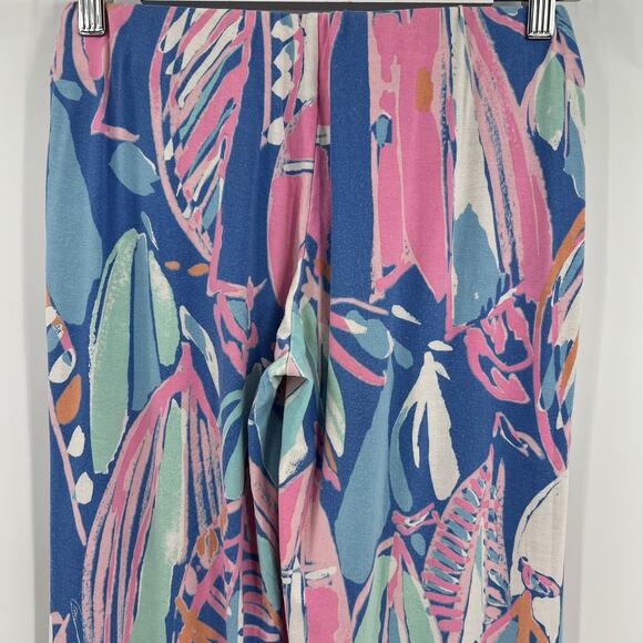 Lilly Pulitzer Georgia May Out to Sea Palazzo Pants Pull On Stretch Size XS - Picture 6 of 11
